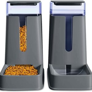 Auto Pet Feeder & Water Dispenser Set