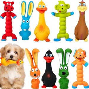 Latex Squeaky Dog Chew Toy Pack